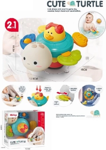 Sensory Turtle with Spinning Duck