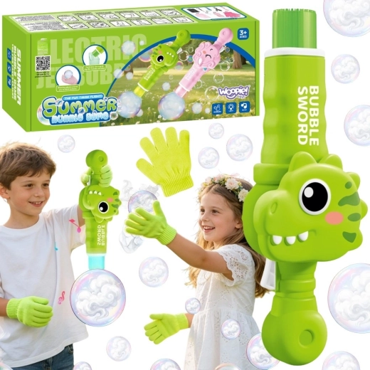 Woopie Dinosaur Bubble Machine with Smoke Effect