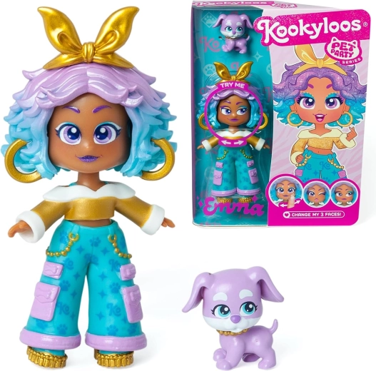 KookyLoos figūriņa Emma – Pet Party ar sunīti