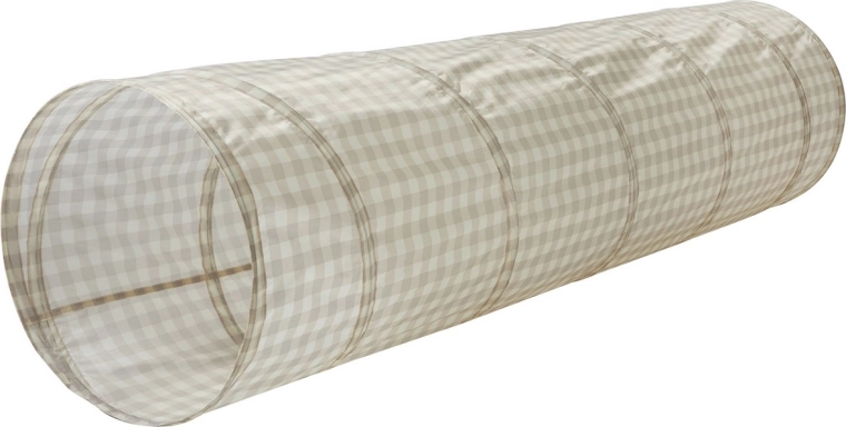3 sprouts bērnu rotaļu tunelis recycled gingham beige - 1 gab.