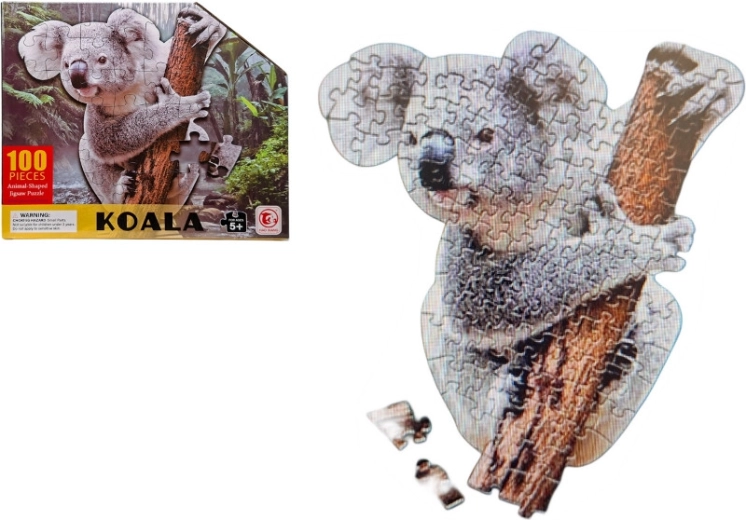 Koalas formas puzle, 100 detaļas