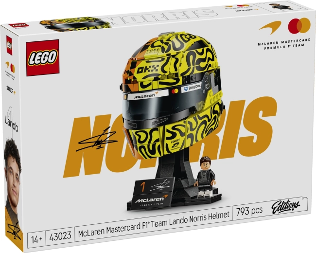 LEGO Lando Norisa McLaren Mastercard F1 komandas ķivere