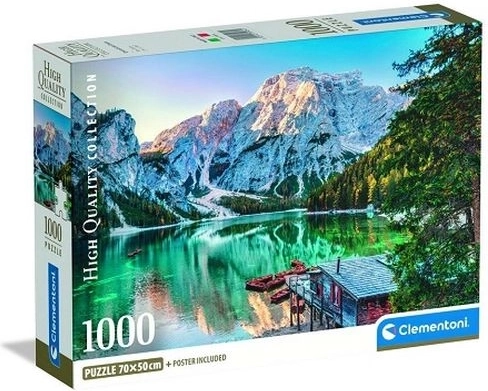 Clementoni puzle Compact Emerald Lake Braies 1000 gabali