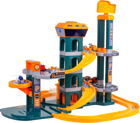 Divstāvu stāvvieta un spirālveida trase