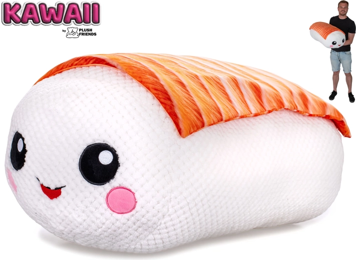 Plush Friends Kawaii plīša suši nigiri lasis 60 cm