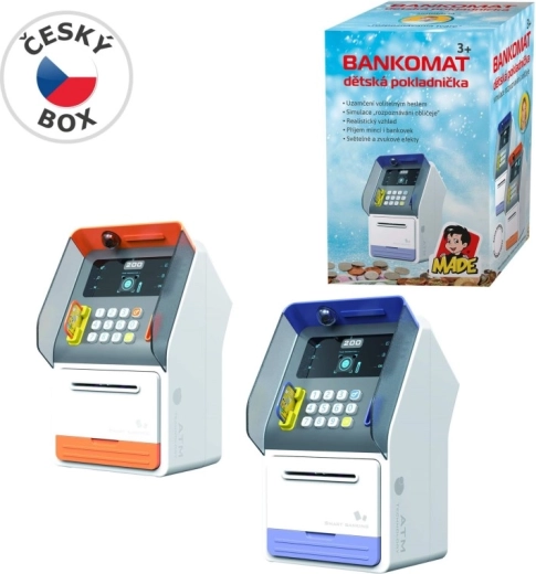 MaDe bērnu krājkase bankomāts ar sejas atpazīšanu