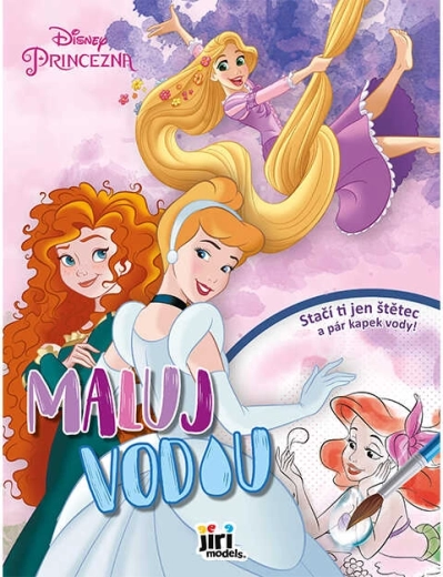 Disney princeses – krāsošana ar ūdeni A4