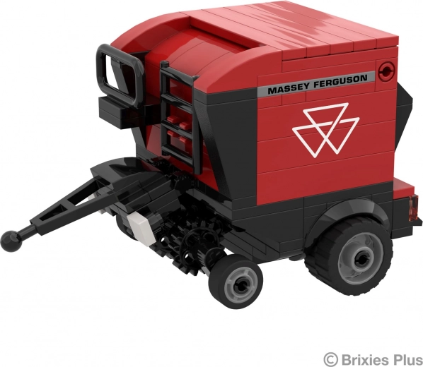 BRIXIES Plus Massey Ferguson RB F – round baler (3D building set, 172 pieces)