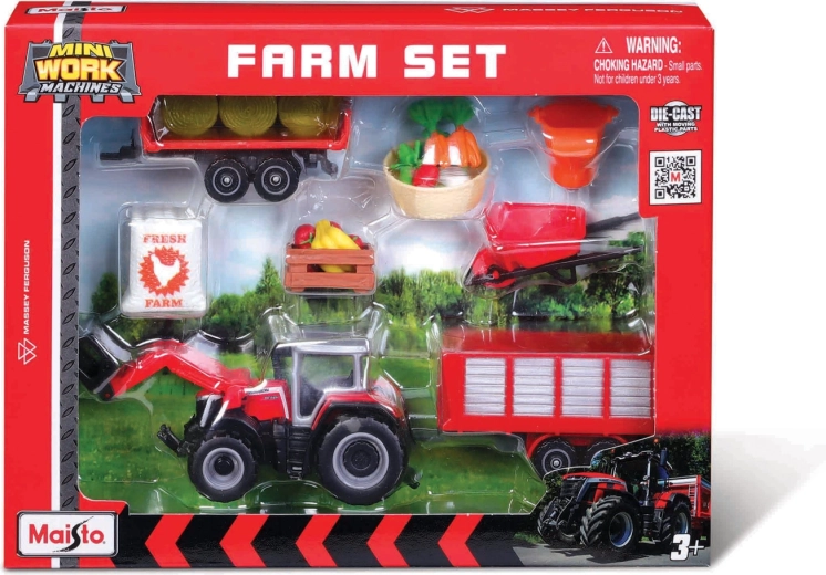 Maisto fermas komplekts Massey Ferguson