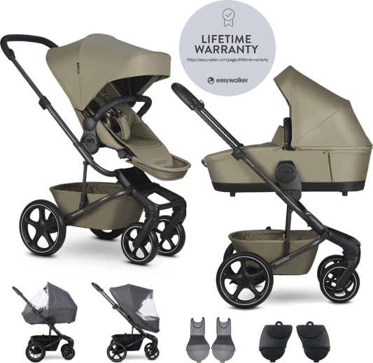 Easywalker XL komplekts – Harvey NXT kombinētie ratiņi ar piederumiem – Tumši zila