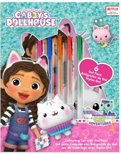 Rakstīšanas piederumu komplekts GABBY’S DOLLHOUSE, 7 gab.