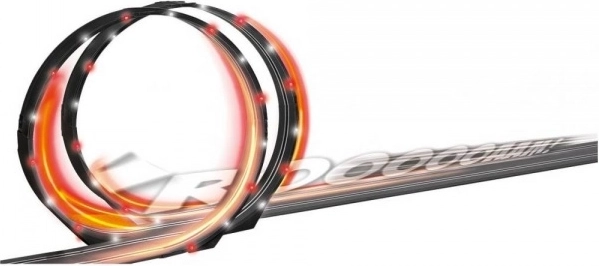 LED racing set with loop and sound effects GO!!!