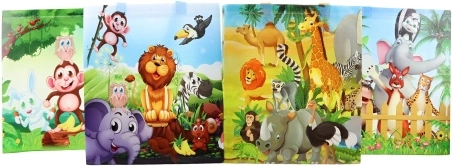 Gift bag with safari animals