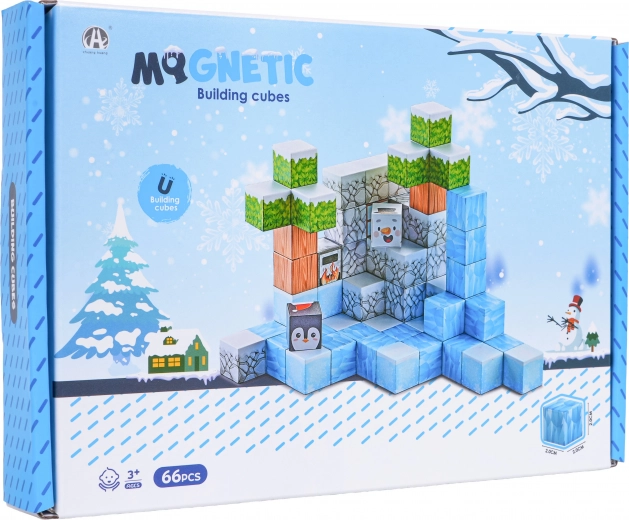 3D Magnetic Building Set - 66 pcs