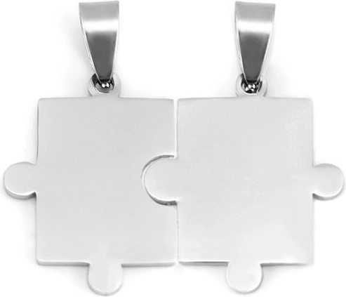Tērauda pāru piekariņi Puzzle – gludi, 2 gab.
