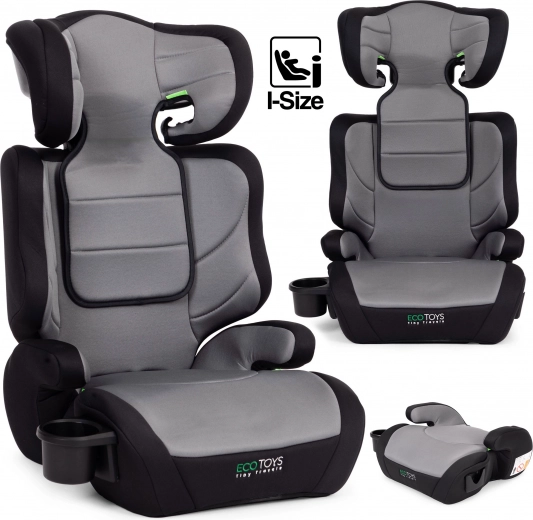 2-in-1 i-Size Car Seat with Booster 100–150 cm with Cup Holder ECOTOYS