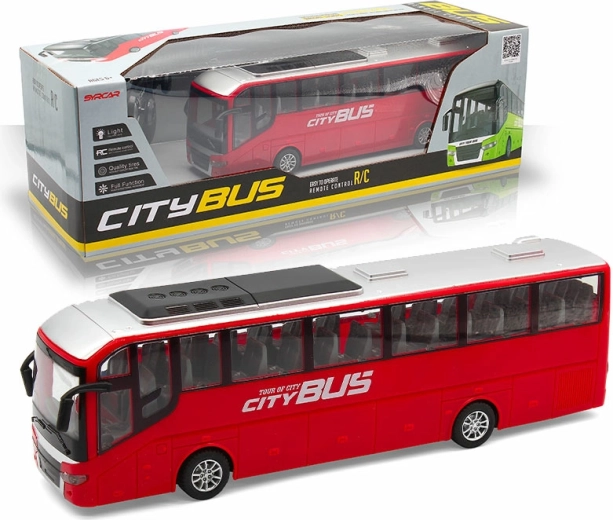 R/C autobuss City Bus sarkans
