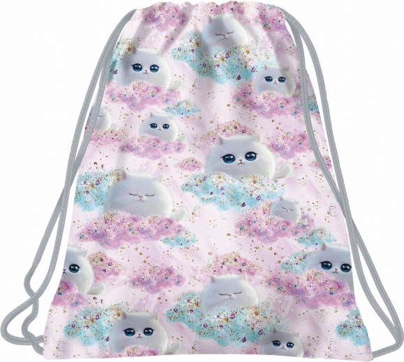 BackUP Dreamy drawstring backpack bag with kittens - 1 piece