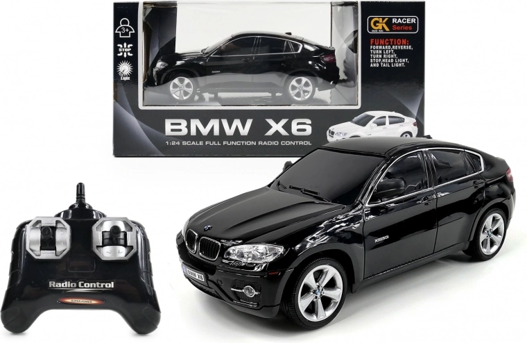 RC auto BMW ar priekšējiem un aizmugurējiem lukturiem