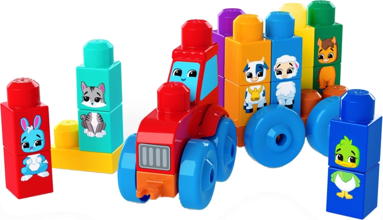 Tractor with moving wheels