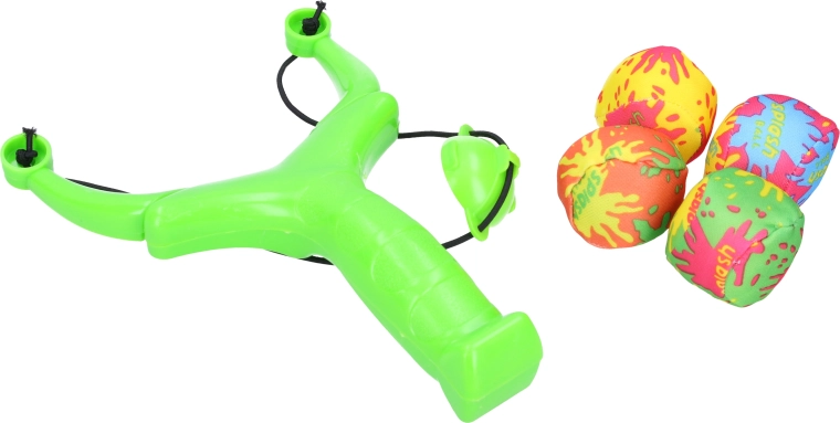 Four water balloons included