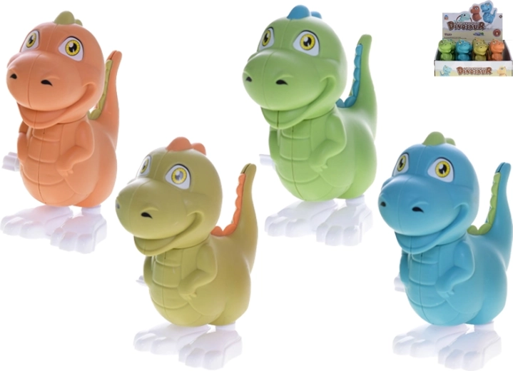 Lēkājošs dinozaurs 11 cm ar uzvelkamu mehānismu