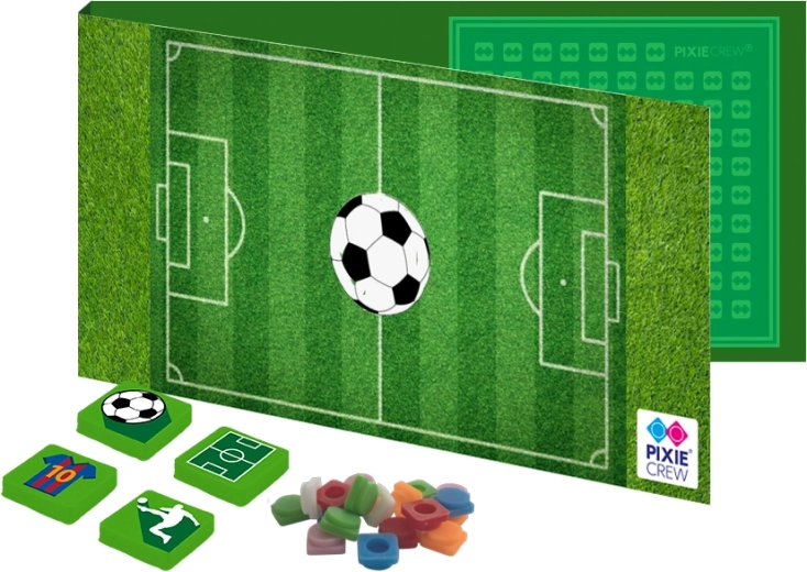 Pixie Crew pastkarte un apsveikums ar dāvanu iekšpusē – futbols