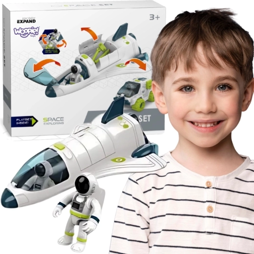 WOOPIE cosmic set with space shuttle and rover
