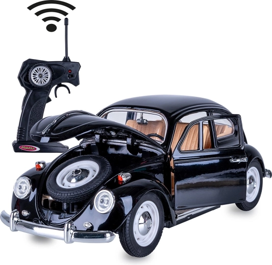 RC modelis Volkswagen Beetle 1:18, melns