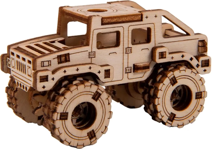 Wooden 3D Monster Truck Puzzle – Model 2