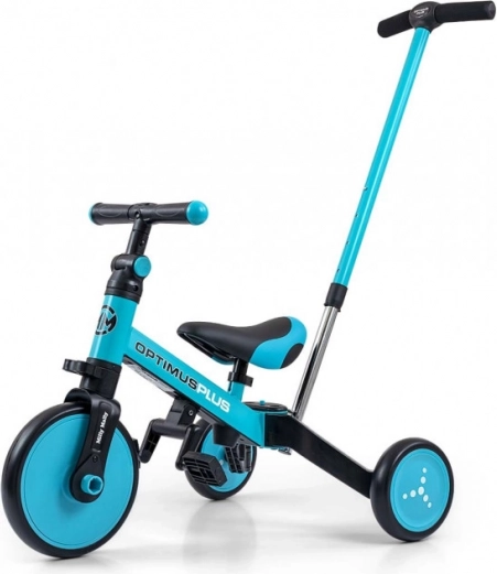 Braucamais – velosipēds 4v1 OPTIMUS PLUS zilā krāsā