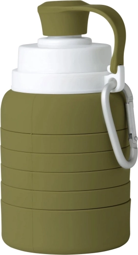 Mininor salokāma silikona pudele Moss Green