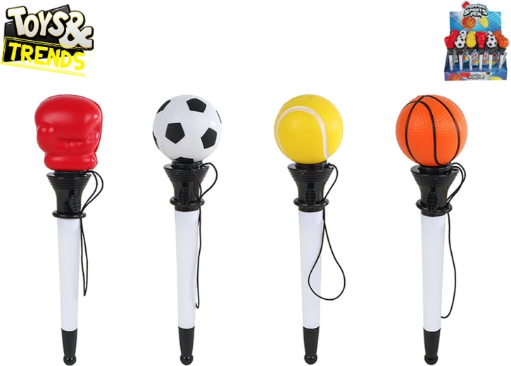 Plastic ballpoint pen with sports motif Toys&Trends