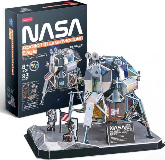 Modelis NASA Apollo 11 Mēness modulis Eagle - 93 detaļas