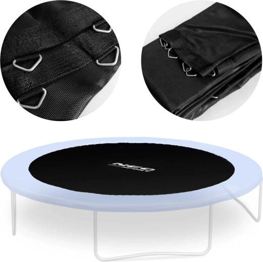 Trampolīna Neo-Sport 12 ft (366–374 cm) rezerves lēkšanas virsma (mats), 64 atsperu stiprinājumi
