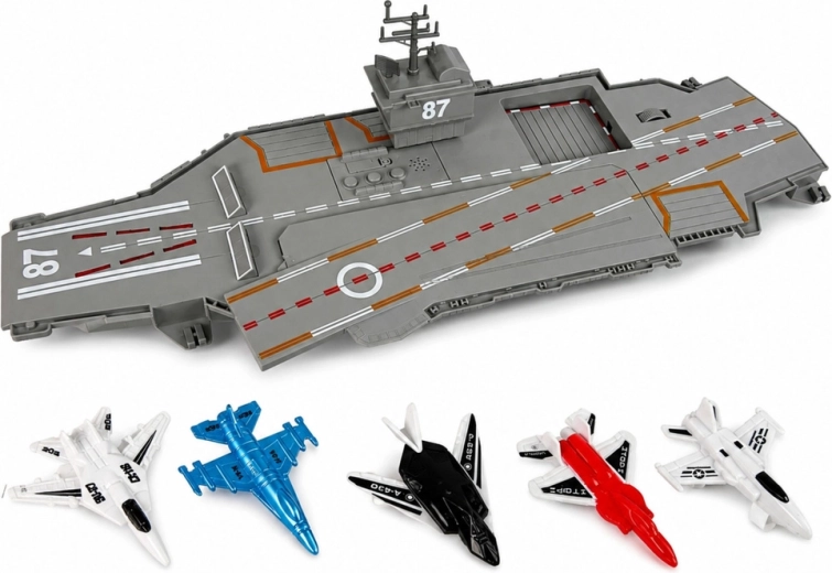 Five fighter jets included