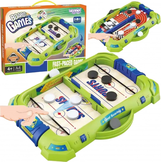 2-in-1 Skill Game Mini Hockey Races
