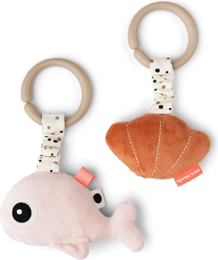 Done by Deer Wally Pink Hanging Activity Toys - 2 pcs