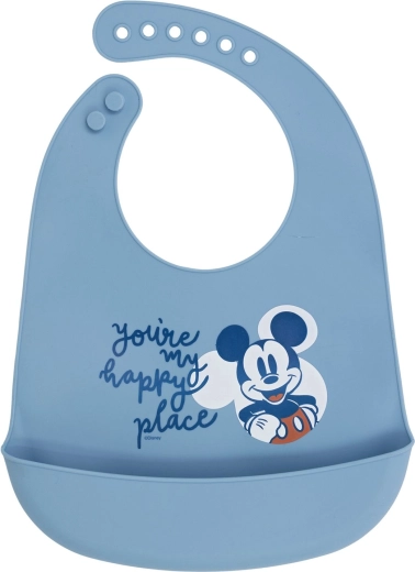 Mickey Mouse silikona priekšautiņš Full of Smiles 30 cm