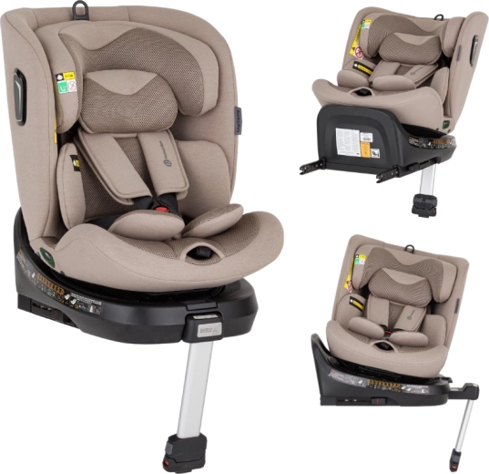 Petite&Mars rotating car seat Twistguard Pro i-Size tan brown air 40–150 cm (0–36 kg)