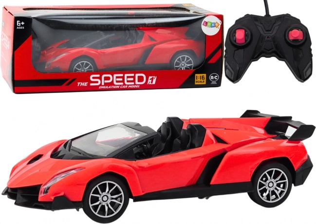 Sporta izklaide ar RC auto 1:16, sarkans