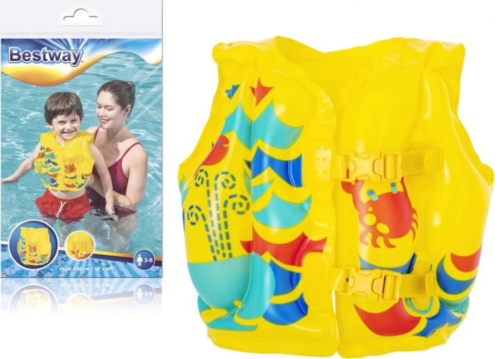 Tropiska bērnu piepūšamā peldveste 41 × 30 cm BESTWAY