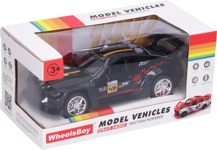 Car with Light, Sound and Smoke Effects, 17 cm - 1 piece