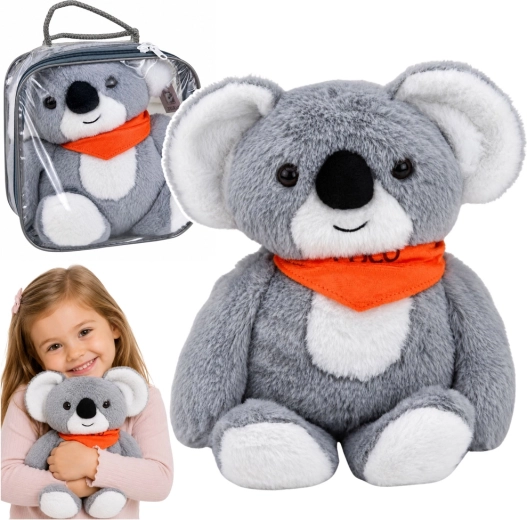Terapeitisks svara plīša koala 1,3 kg (35 cm) pelēka