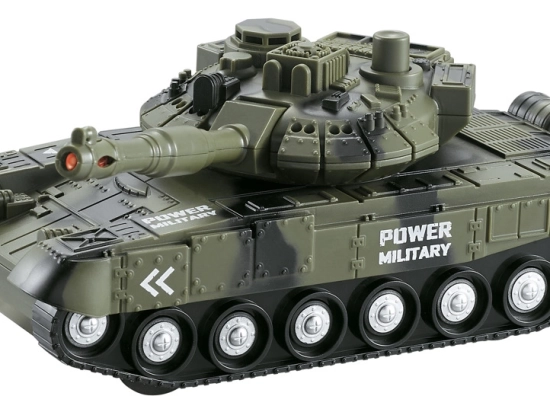 Inerciālais tanks 1:20 ar gaismas un skaņas efektiem