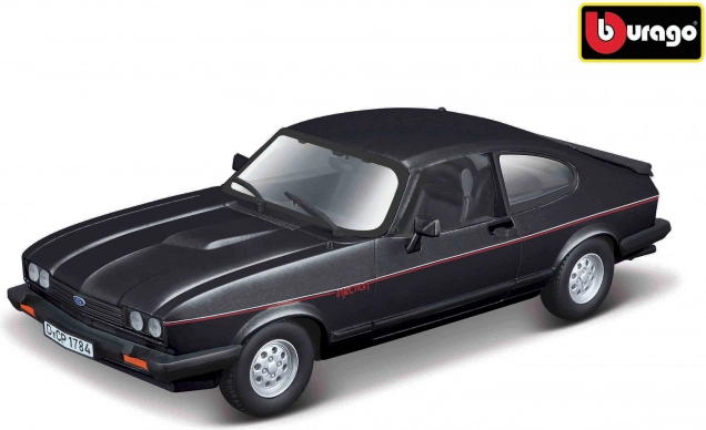Bburago Ford Capri 1600 GT melns 1:24