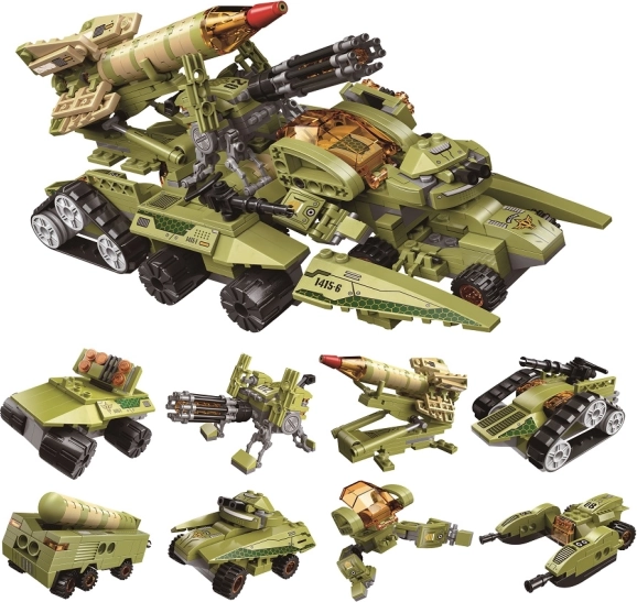 Qman Thunder Expedition battle vehicle – mini building set