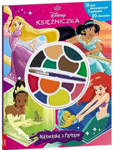 Disney Princesses – Coloring Book with Watercolors