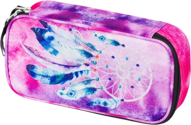 School pencil case etui with dreamcatcher motif