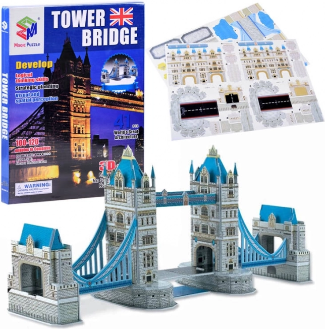 3D puzle TOWER BRIDGE 41 detaļas